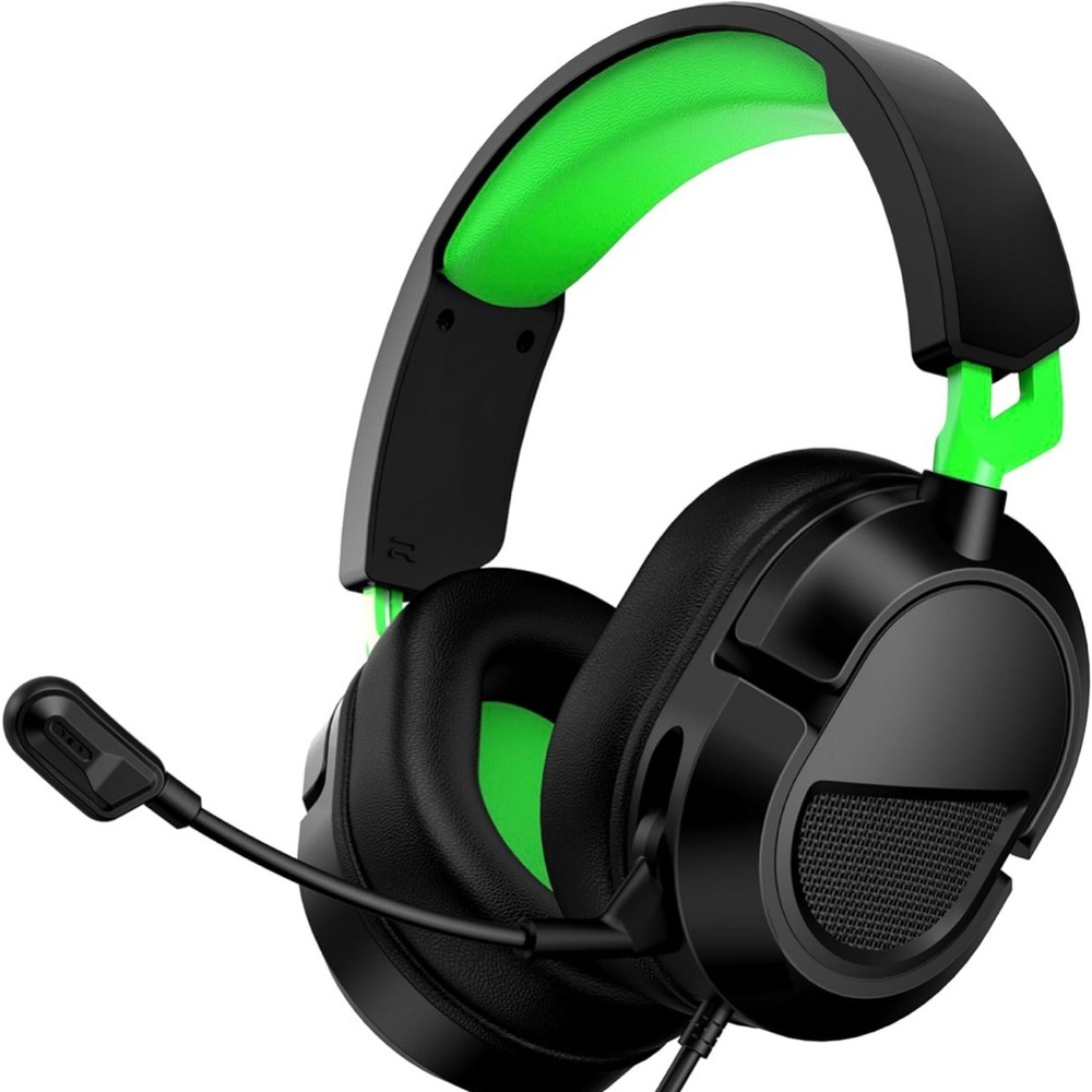Black and Green Gaming Headset